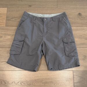 REI Grey Hiking Active Outdoor Trail UPF 50+ Nylon Cargo High Rise Shorts Size 8